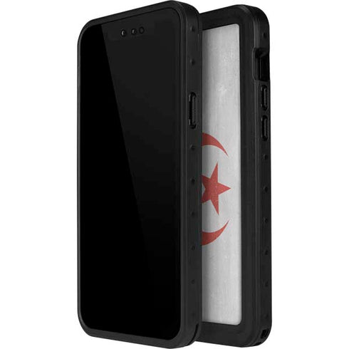Algeria Flag Distressed iPhone 14 Pro Waterproof Case